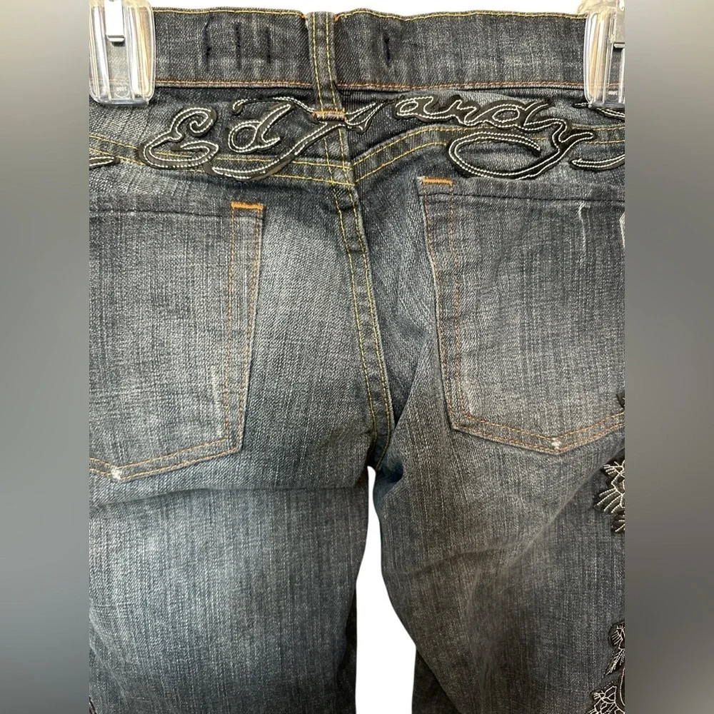 Vintage Ed Hardy skull embellished jeans - Picture 5 of 13